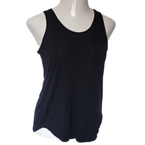 Black Chain Trim Stretchy Tank Top Sz M
